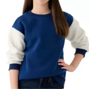 Xtraordinary Blue and White Crew Neck Sweater